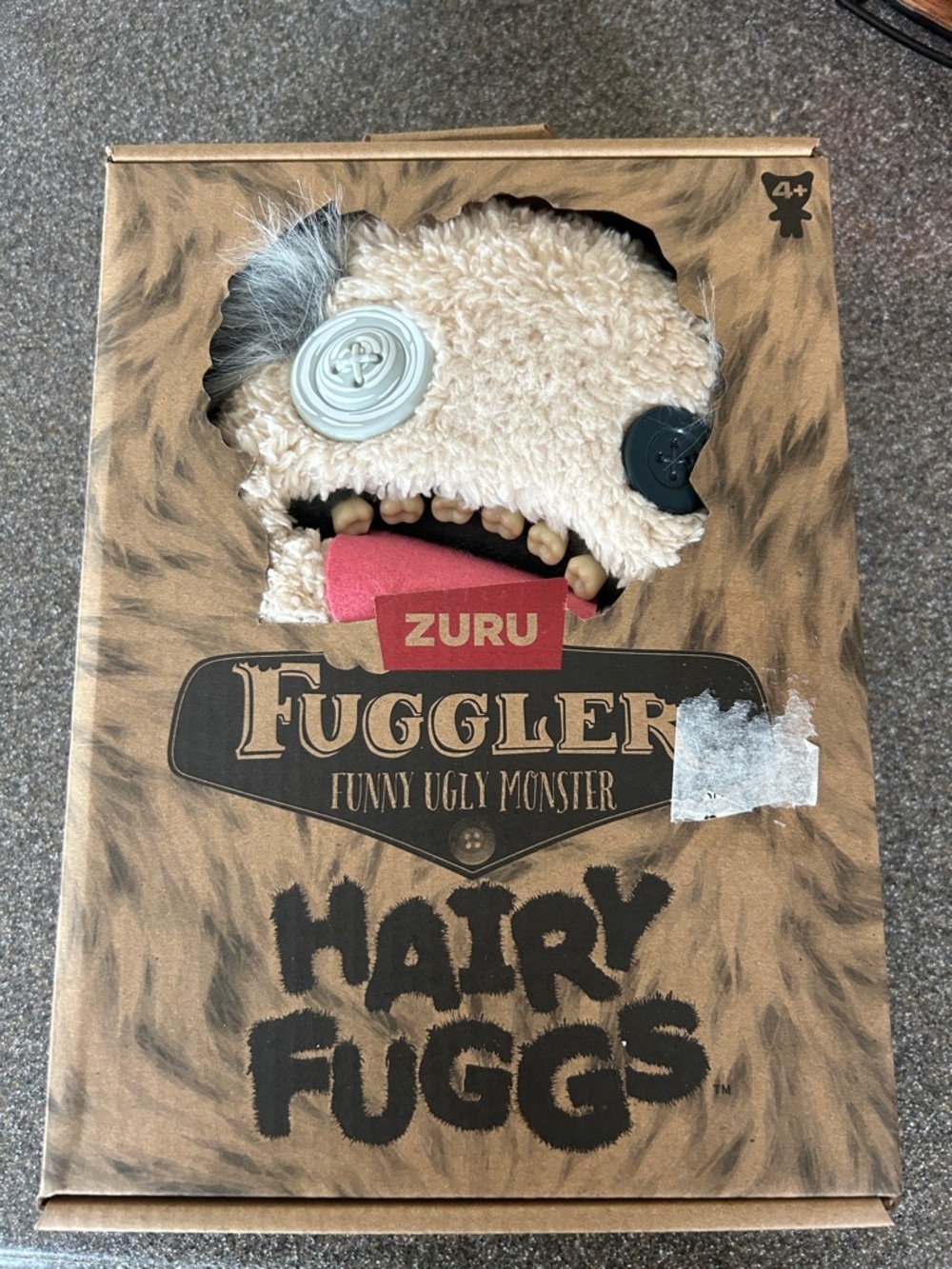 ZURU Fuggler Hairy Fuggs Beige Plush Monster Toy/2